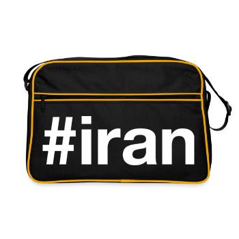 Iran Hashtag - Sac Retro - noir/or - Devant