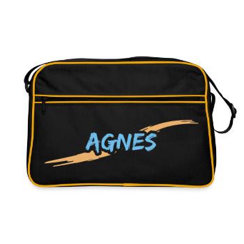 Agnes - Retro Bag - black/gold - Front