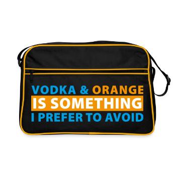 La vodka et l’orange sont quelque chose que je préfère éviter - Sac Retro - noir/or - Devant