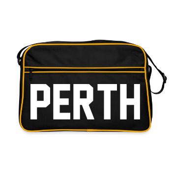 Perth - Retro Bag - black/gold - Front