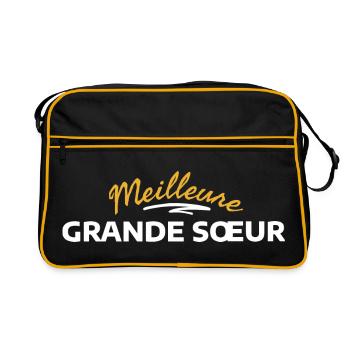 Cousinade Éclectique Floral Vintage - Sac Retro - noir/or - Devant