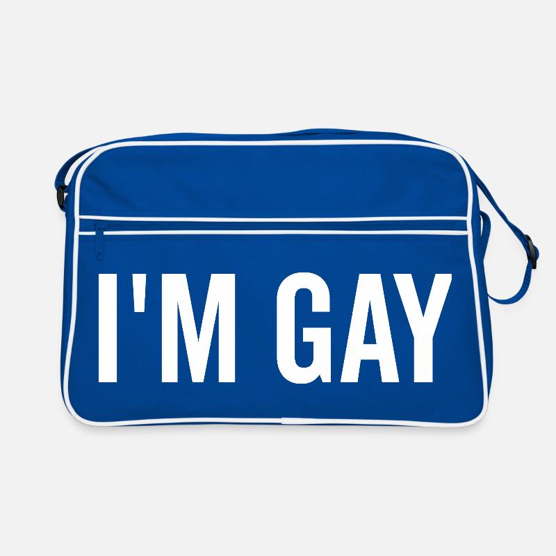 Ich bin schwul Retro Tasche