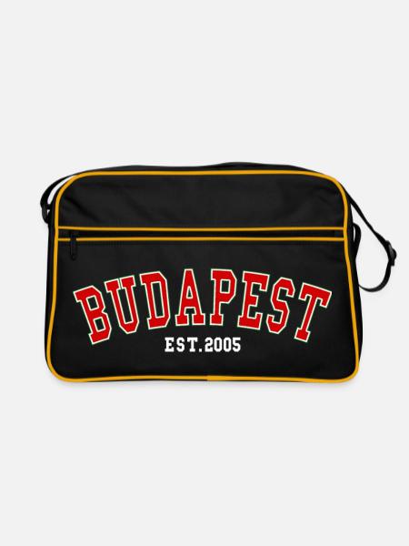 Budapest_Est_2005 - Retro Tasche - Schwarz/Gold - Vorne