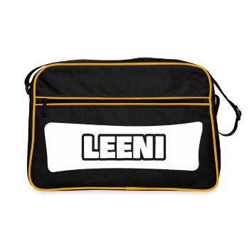 Cadeau pour Leeni - Sac Retro - noir/or - Devant