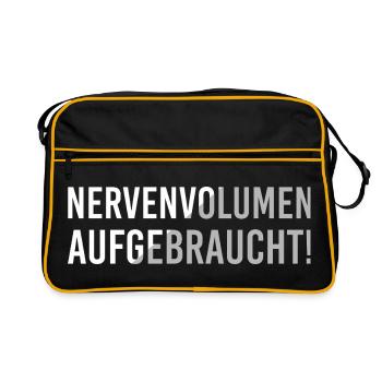 Nerve volume used up - Retro Bag - black/gold - Front