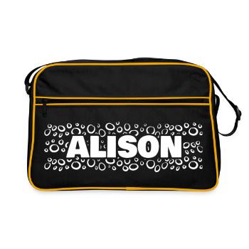Cadeau pour Alison - Sac Retro - noir/or - Devant