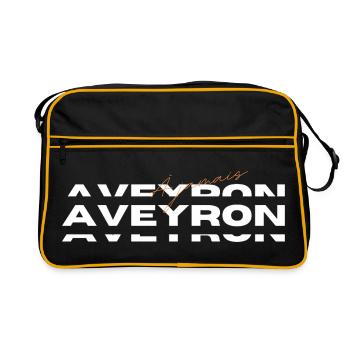 Aveyron Ajamais T-Shirt Cadeau Humour - Retro Bag - black/gold - Front