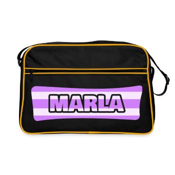 Marla as a wedding - Retro Bag - black/gold - Front