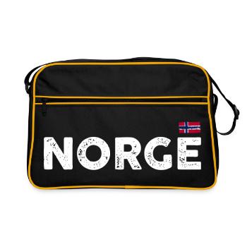 Please provide the design image to analyse - Retro Bag - black/gold - Front