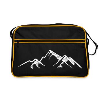 Montagnes - Sac Retro - noir/or - Devant