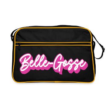 Beautiful Kid Script Pink - Retro Bag - black/gold - Front