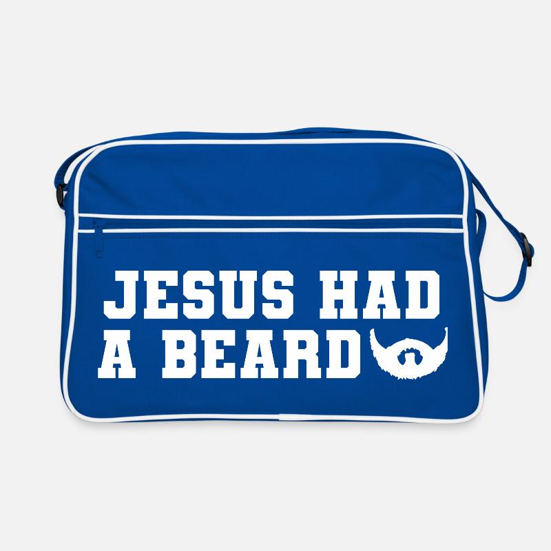 New Design, Jesus Had A Beard Retro Bag