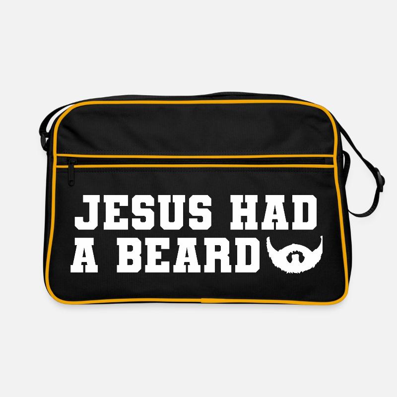 New Design, Jesus Had A Beard Retro Bag