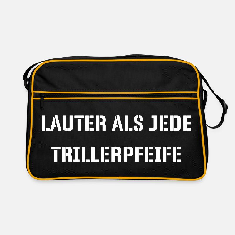 Lauter als jede Trillerpfeife Retro Tasche