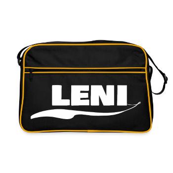 Prénom Leni - Sac Retro - noir/or - Devant