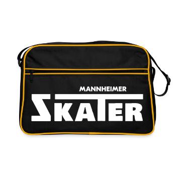 Mannheimer Skater, / Mannheim, skating - Retro Tasche - Schwarz/Gold - Vorne