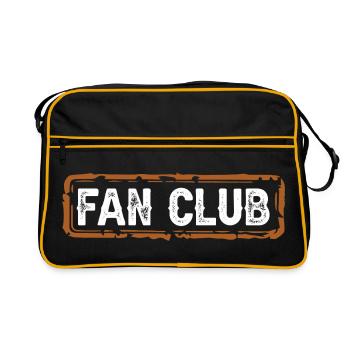 Fan Club - Retro Tasche - Schwarz/Gold - Vorne