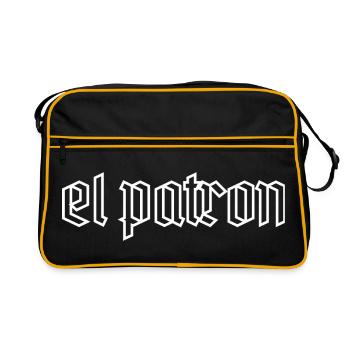 El Patron – Der Top G Look - Retro Tasche - Schwarz/Gold - Vorne