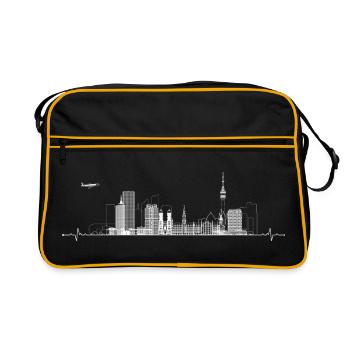 Paysage urbain de Munich - Sac Retro - noir/or - Devant