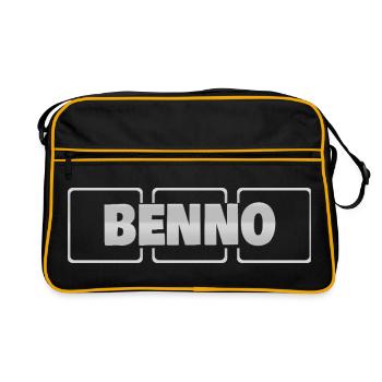 Gift idea Benno - Retro Bag - black/gold - Front