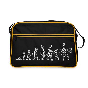 Development from child to horse rider - Retro Bag - black/gold - Front