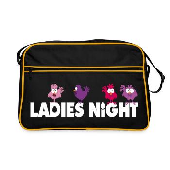 Soirée des filles - Enterrement de vie de jeune fille - Sac Retro - noir/or - Devant