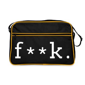 f__k - Retro Bag - black/gold - Front