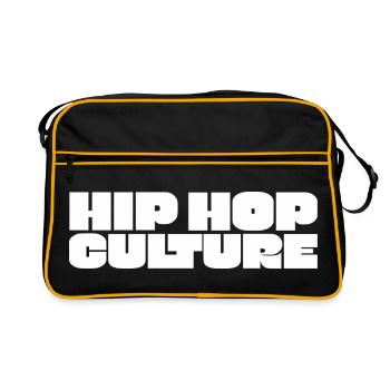 Hip hop culture - Retro Bag - black/gold - Front