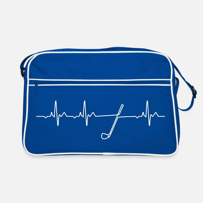 Minimalist Golf Heartbeat Gift Retro Bag