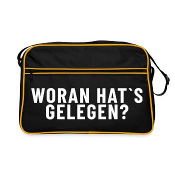 What was the reason ? - Retro Bag - black/gold - Front