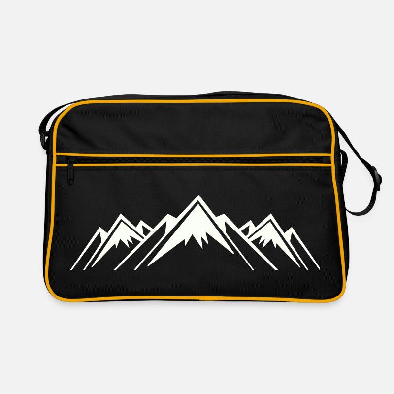 Berge Berg Mountains Retro Tasche