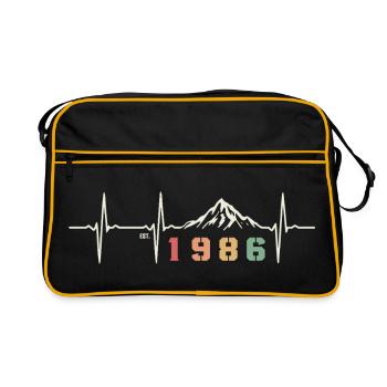Citation Vintage 40 Ans Quarantaine Fête 1986 - Sac Retro - noir/or - Devant