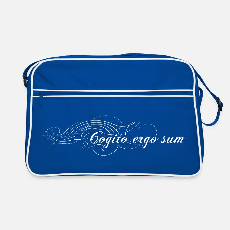 Cogito ergo sum - Ich denke also bin ich Retro Tasche