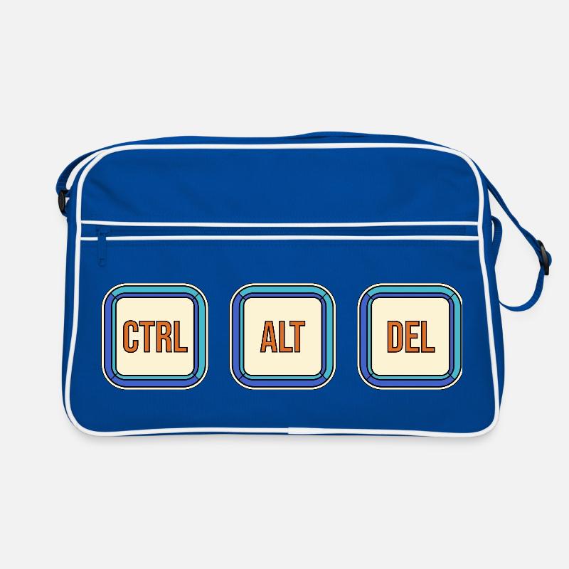 Touches de clavier rétro CTRL ALT DEL Sac Retro