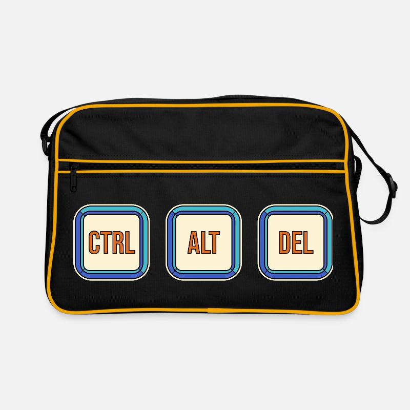 Touches de clavier rétro CTRL ALT DEL Sac Retro
