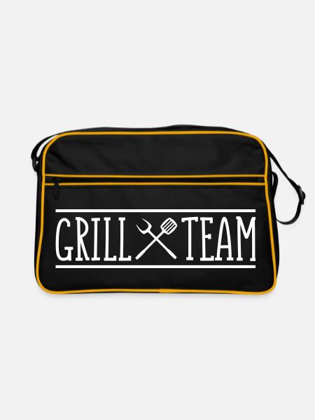 grill_team - Sac Retro - noir/or - Devant