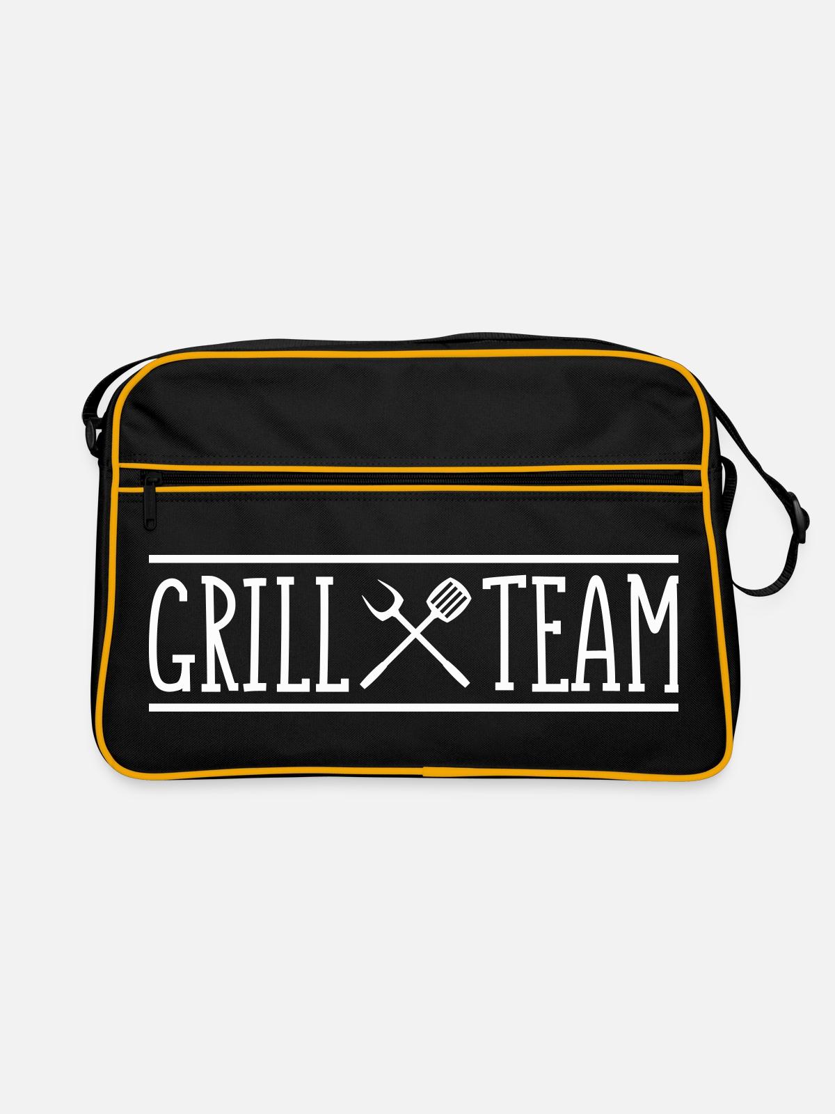 grill_team - Sac Retro - noir/or - Devant