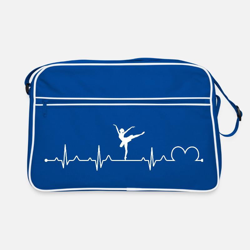 Ballerina Dancer Silhouette Ballet Class Dance Retro Bag
