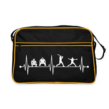Sports Heartbeat Softball - Sac Retro - noir/or - Devant