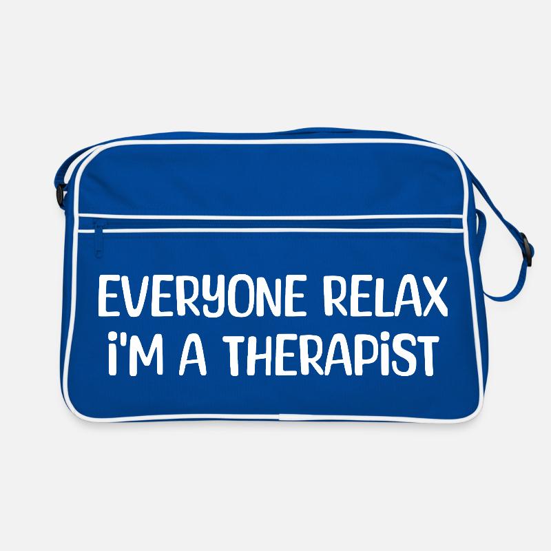 Alle entspannt euch, ich bin Therapeut, Retro-Humor Retro Tasche