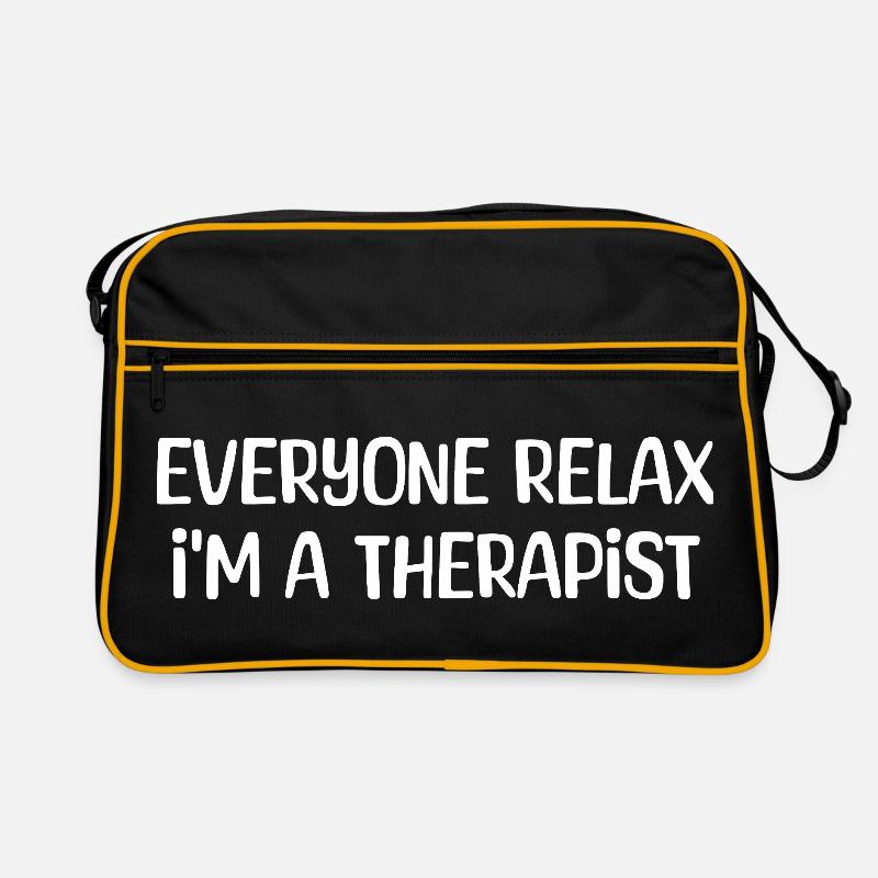 Everyone Relax I’m a Therapist Retro Humor Retro Bag