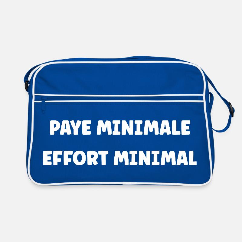 Mindestlohn, Mindestaufwand Retro Tasche