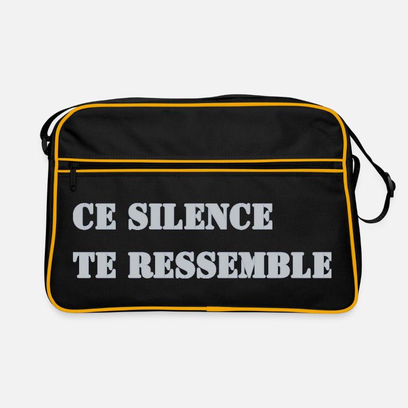 DIESE STILLE IST WIE DU Retro Tasche