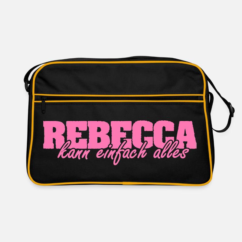 Spruch Rebecca Retro Tasche