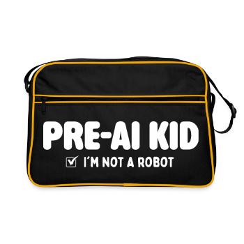 Pre AI Kid 2010s Nostalgia Throwback - Retro Bag - black/gold - Front
