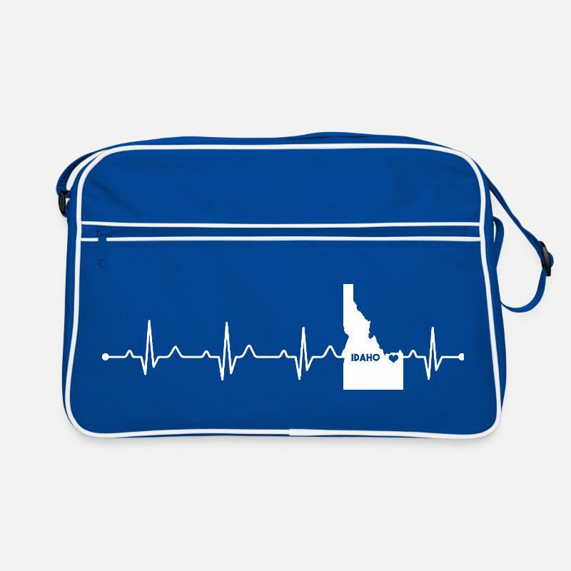 Idaho State Herz-Umriss Gem State Pride Retro Tasche