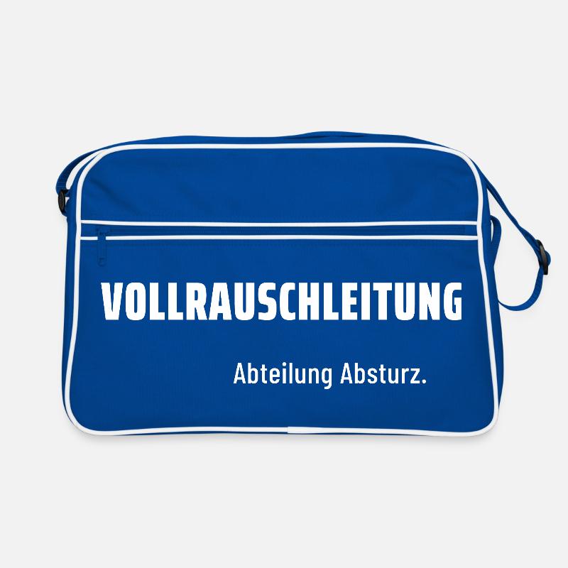 Vollrauschleitung. Abteilung Absturz. Pegelfest. Retro Tasche