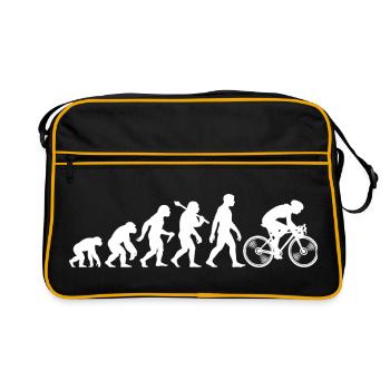 Évolution des cyclistes pour le cyclisme - Sac Retro - noir/or - Devant
