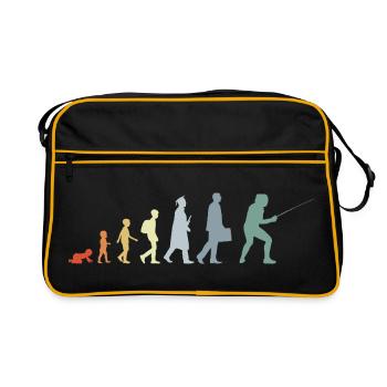 Fechter Evolution - Retro Tasche - Schwarz/Gold - Vorne