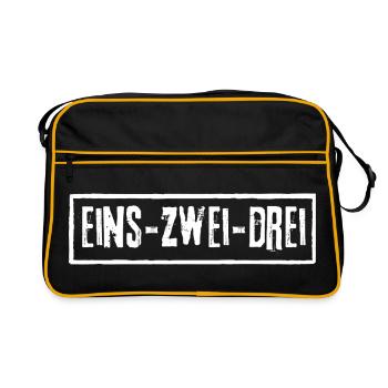 EINS ZWEI DREI - Retro Tasche - Schwarz/Gold - Vorne
